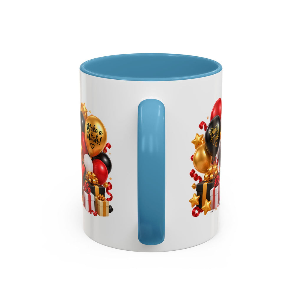 Happy Birthday Rhino Mug – Colorful 3D Birthday Gift – White Coffee Mug