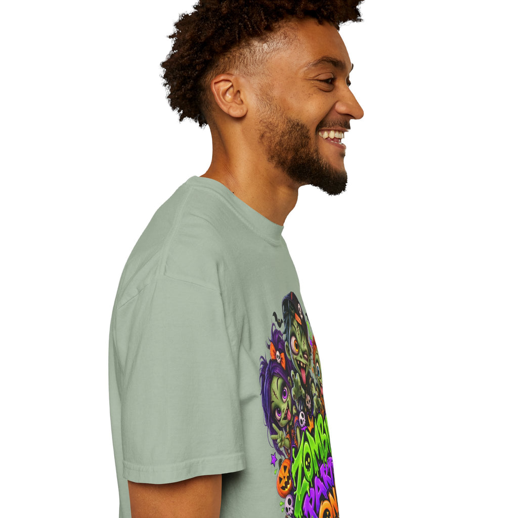 Zombie Party On! – Halloween Zombie Crew Graphic T-Shirt