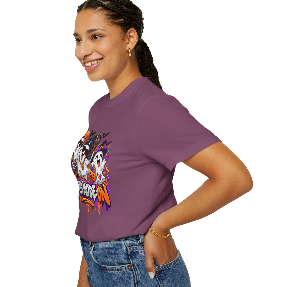 Ghost Mode: ON – Halloween Ghosts Graphic T-Shirt