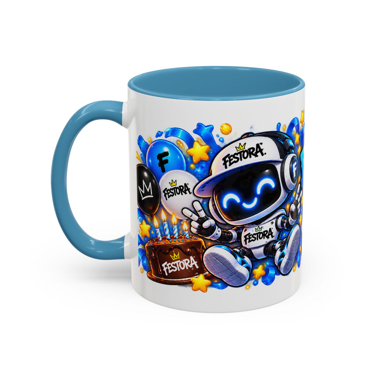 Festora Bot Birthday Mug – Birthday Mode Activated Robot Coffee Cup