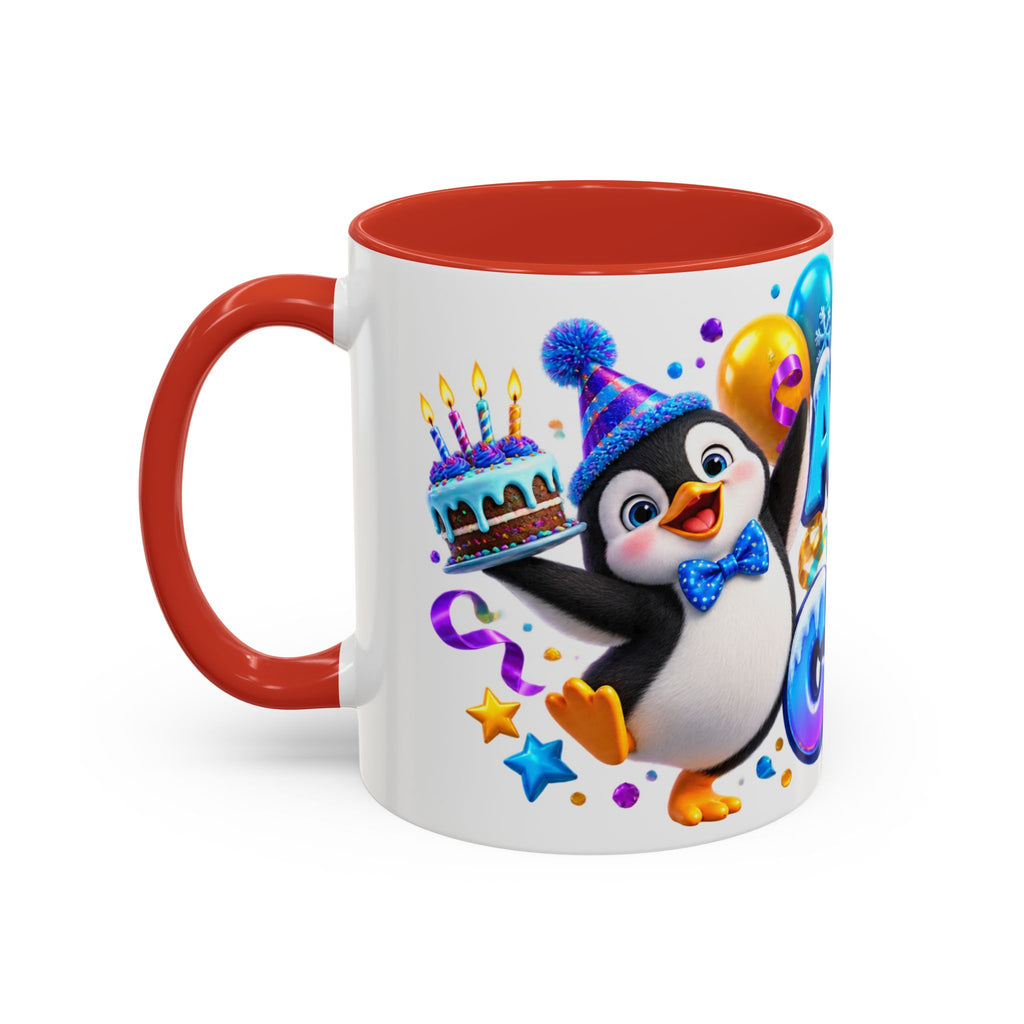 Another Year Cooler Penguin Birthday White Mug