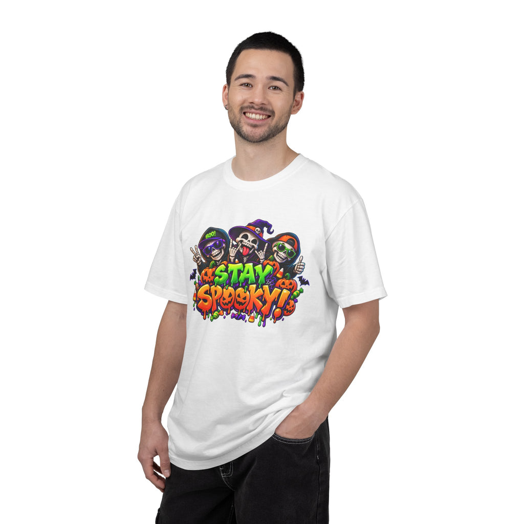 Stay Spooky Halloween T-Shirt – Funny Skeleton Crew Colorful Graphic Tee