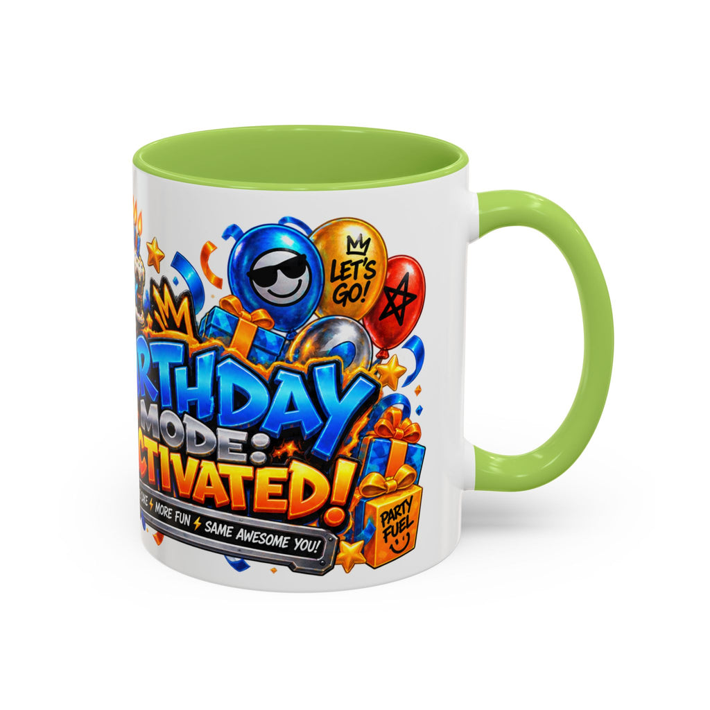 Festora Robot Birthday Mug – Birthday Mode Activated Coffee Cup