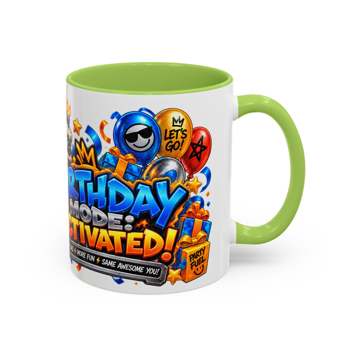 Festora Robot Birthday Mug – Birthday Mode Activated Coffee Cup