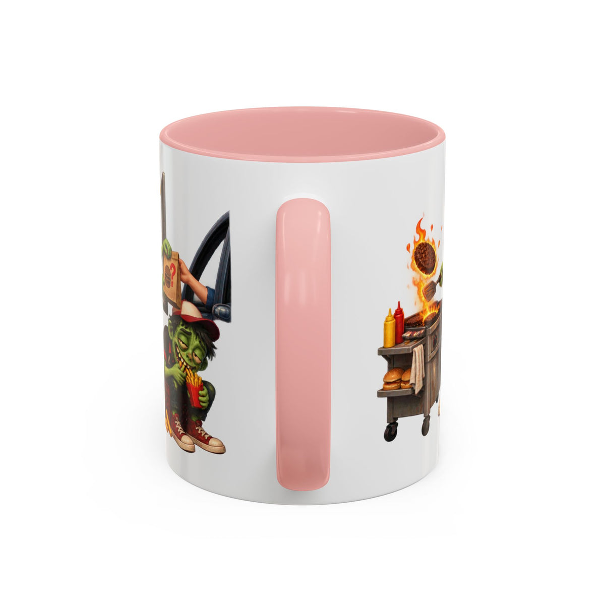 Dead End Job Still Hungry Funny Zombie Halloween White Mug