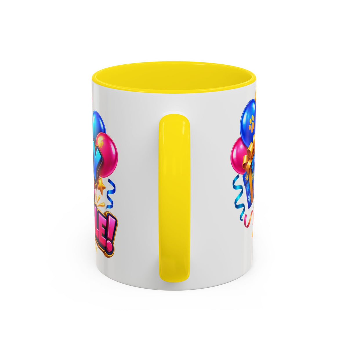 Birthday Mode Full Wiggle Corgi White Mug