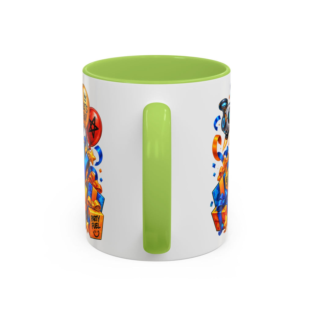 Festora Robot Birthday Mug – Birthday Mode Activated Coffee Cup
