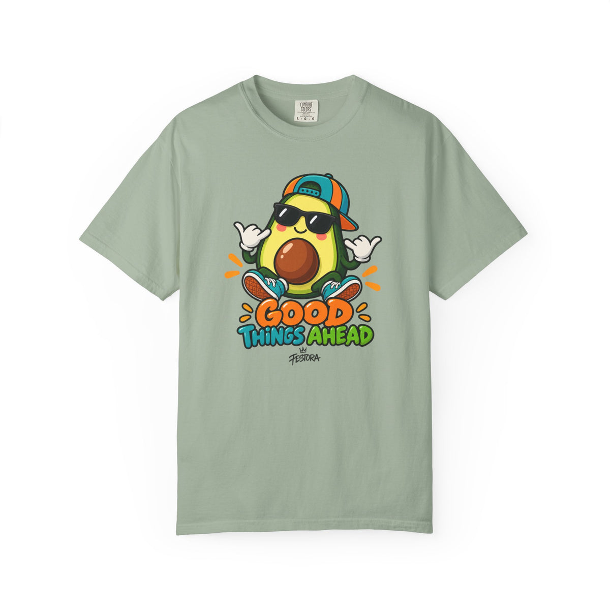 Good Things Ahead Avocado Graphic T-Shirt | Festora Everyday