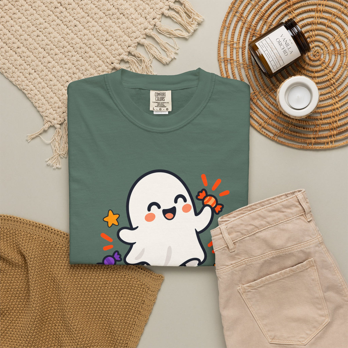 Spooky but Sweet Ghost T-Shirt | Cute Halloween Graphic Tee