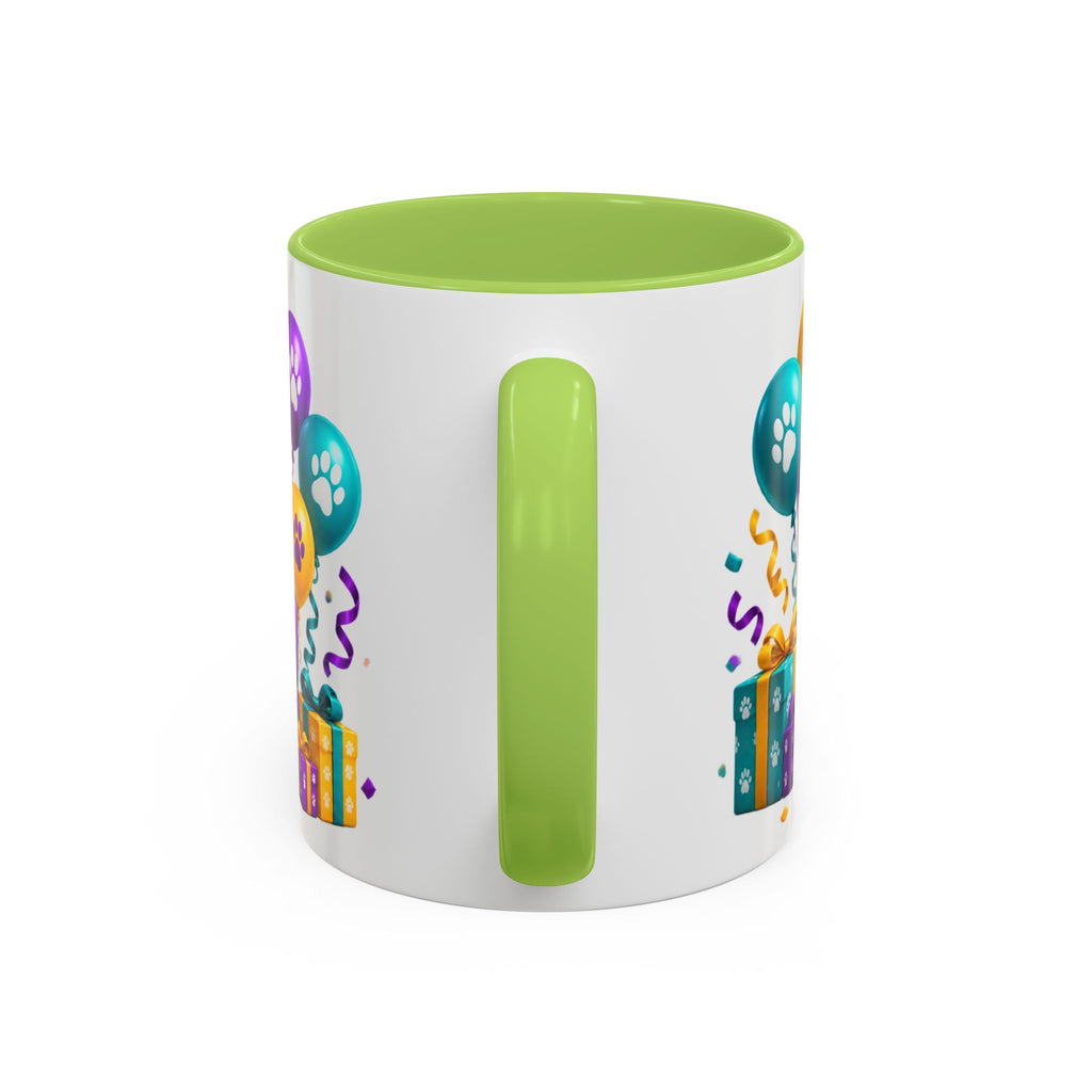 Beagle Birthday Mug – Fetch the Cake White Ceramic Coffee Cup