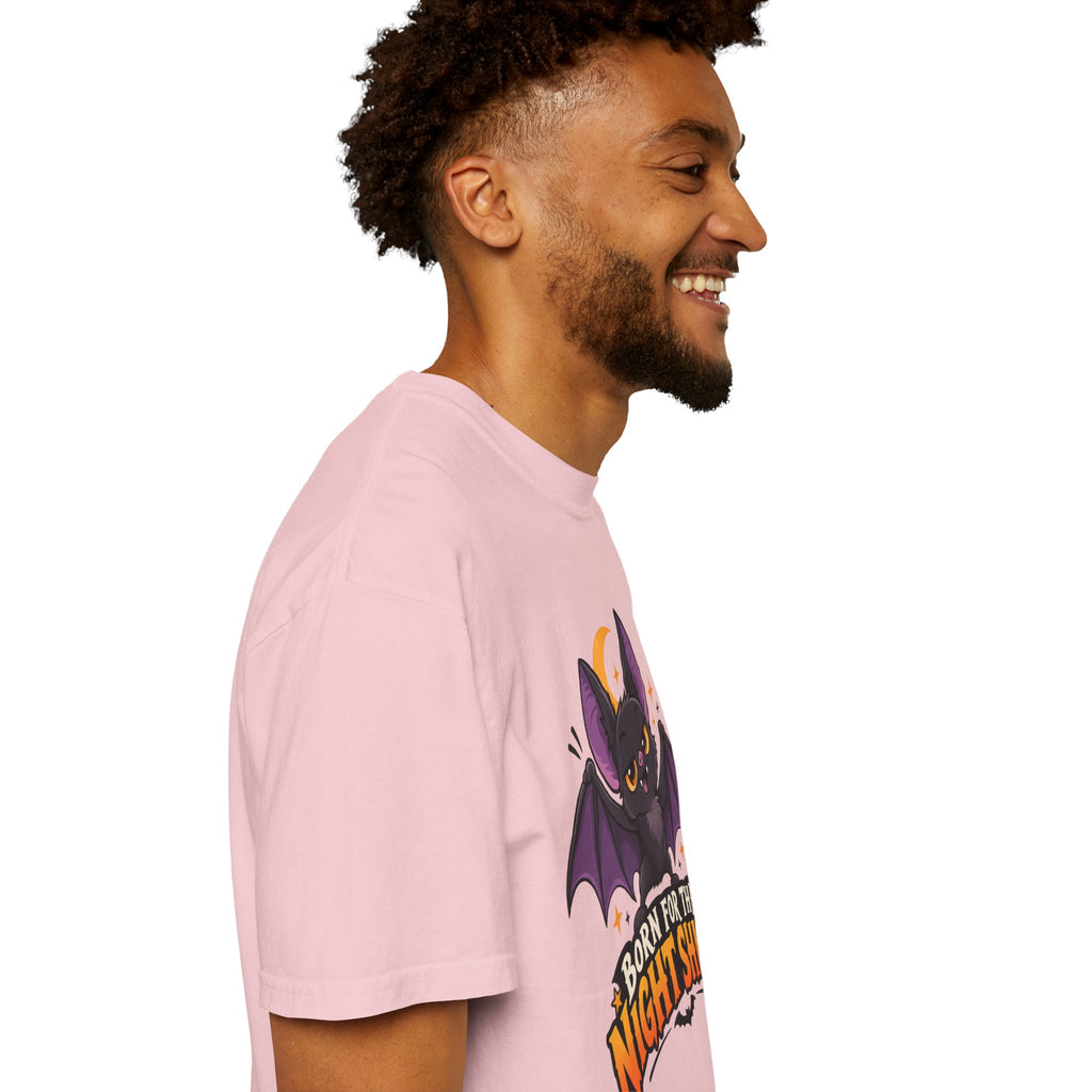 Born for the Night Shift – Cute Halloween Bat T-Shirt