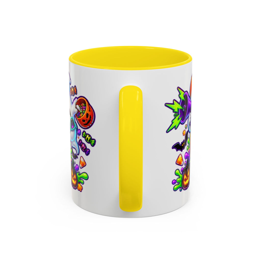 No Rest for the Boo Crew Crazy Ghosts Halloween White Mug