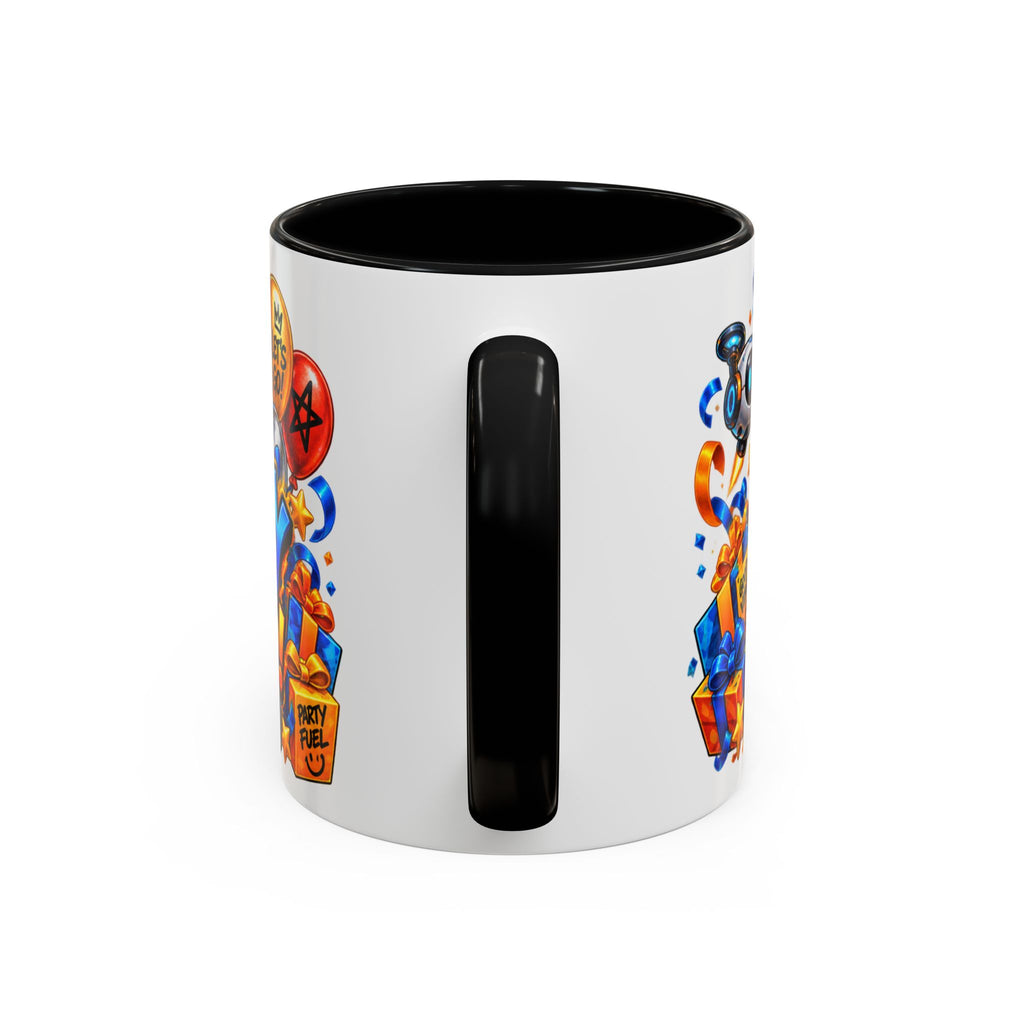 Festora Robot Birthday Mug – Birthday Mode Activated Coffee Cup