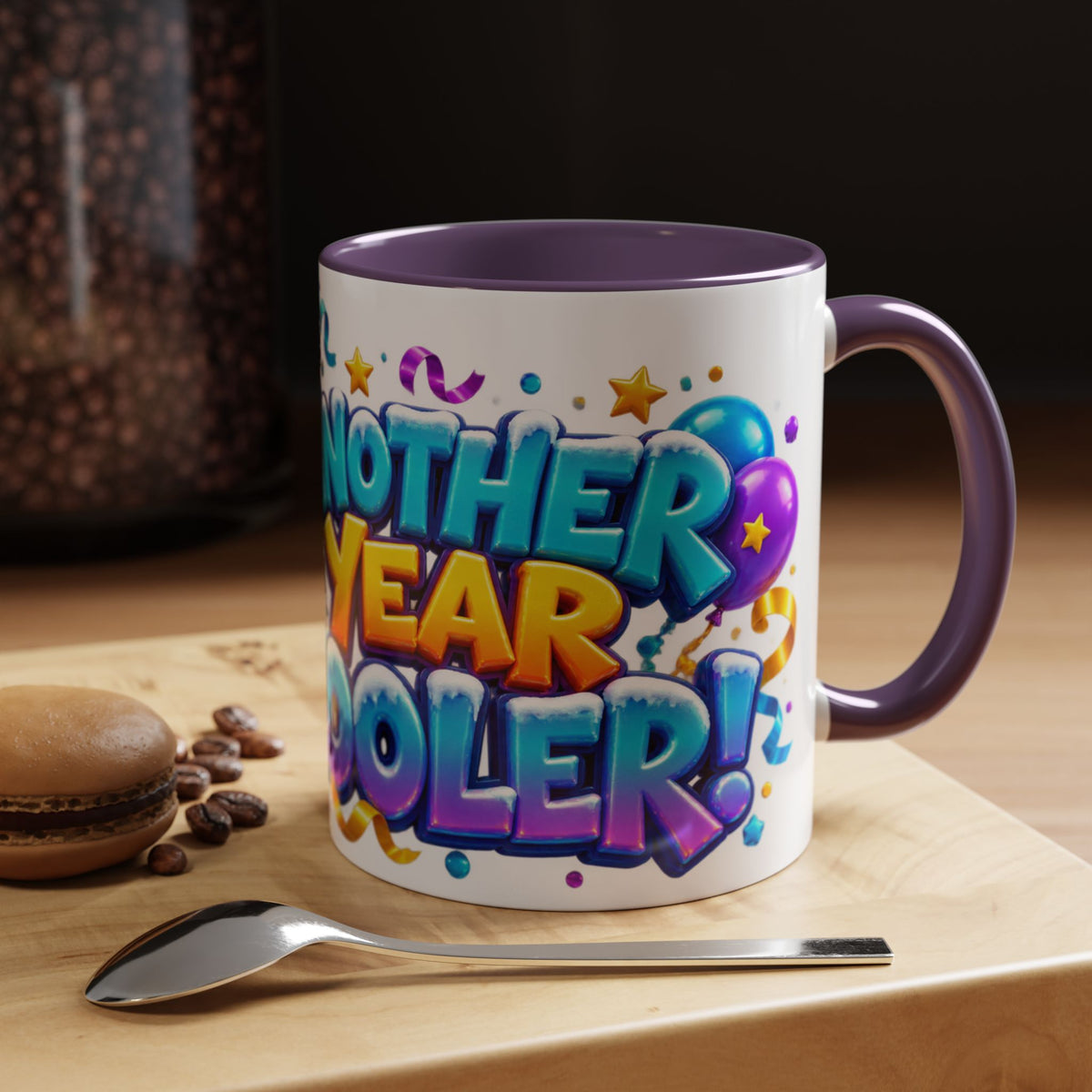 Another Year Cooler Penguin Birthday White Mug