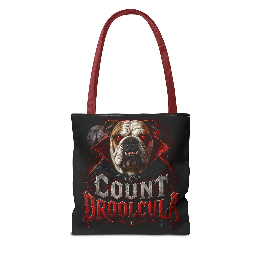 Count Droolcula Tote Bag — Halloween Bulldog Vampire Tote