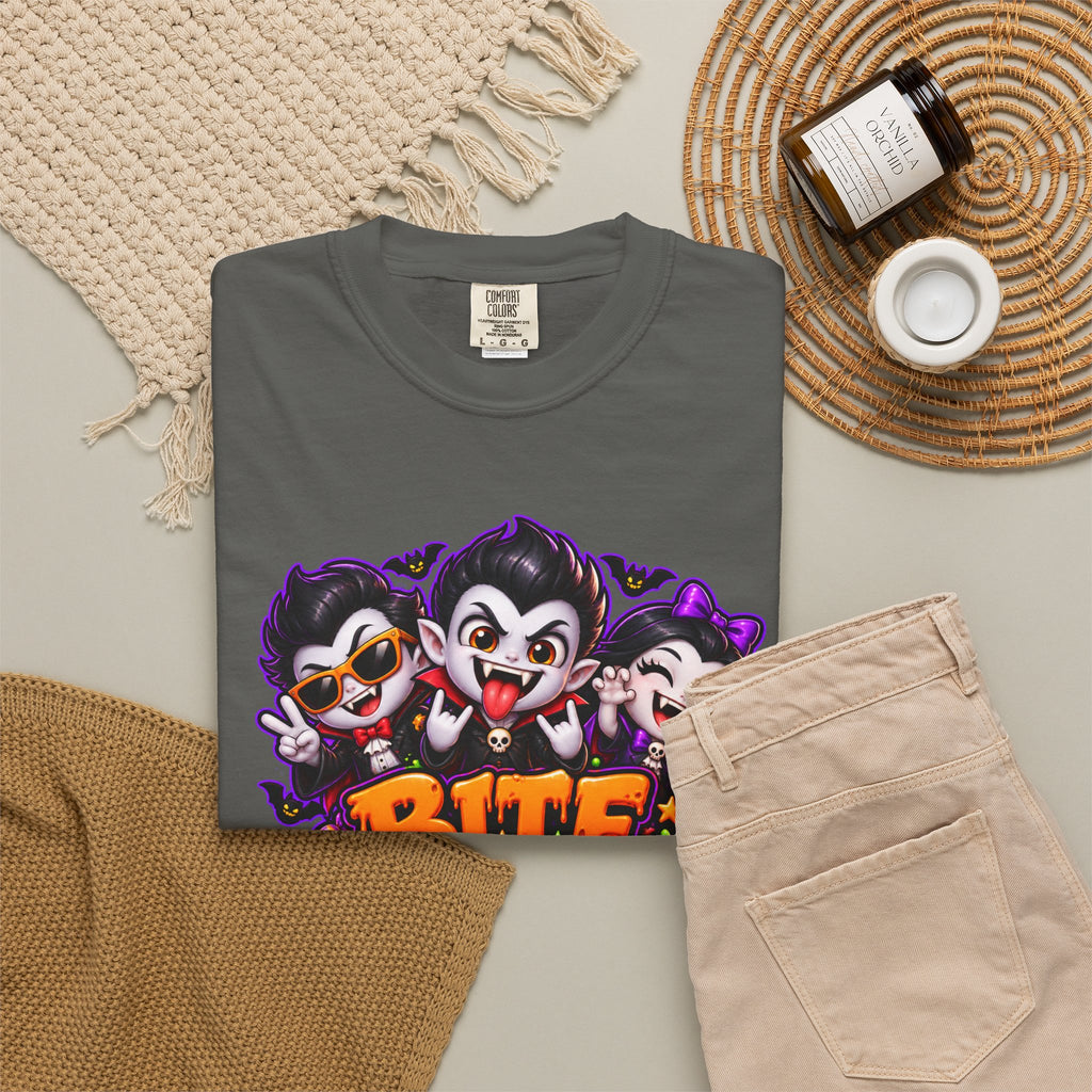 Bite Night Crew Halloween T-Shirt – Funny Vampire Graphic Tee
