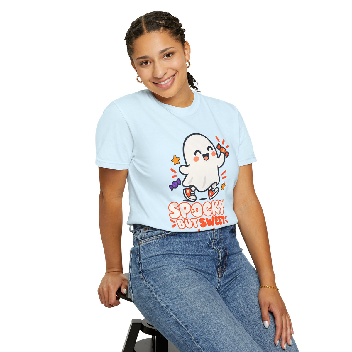 Spooky but Sweet Ghost T-Shirt | Cute Halloween Graphic Tee