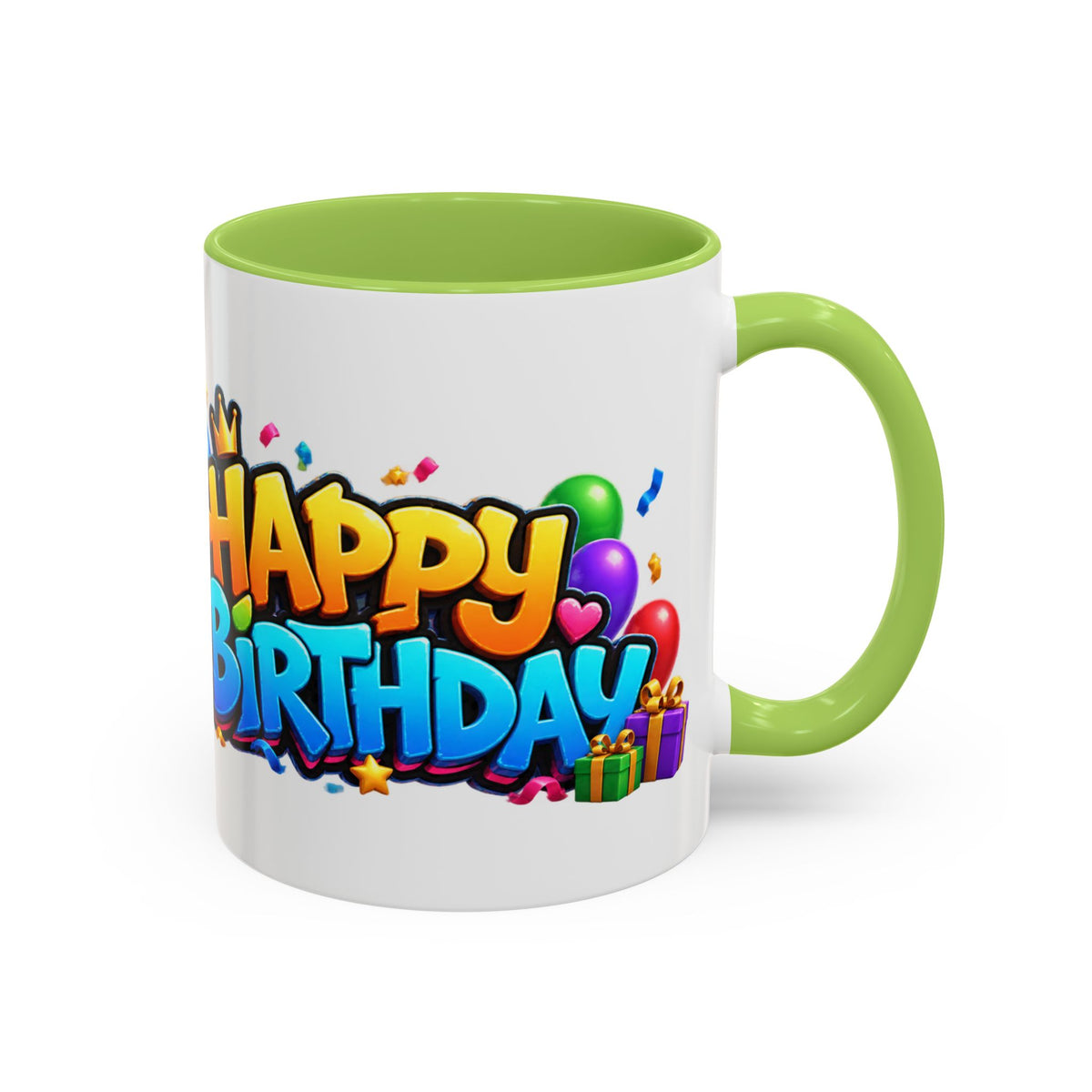 Gorilla Happy Birthday Mug - Colorful 3D Celebration Design