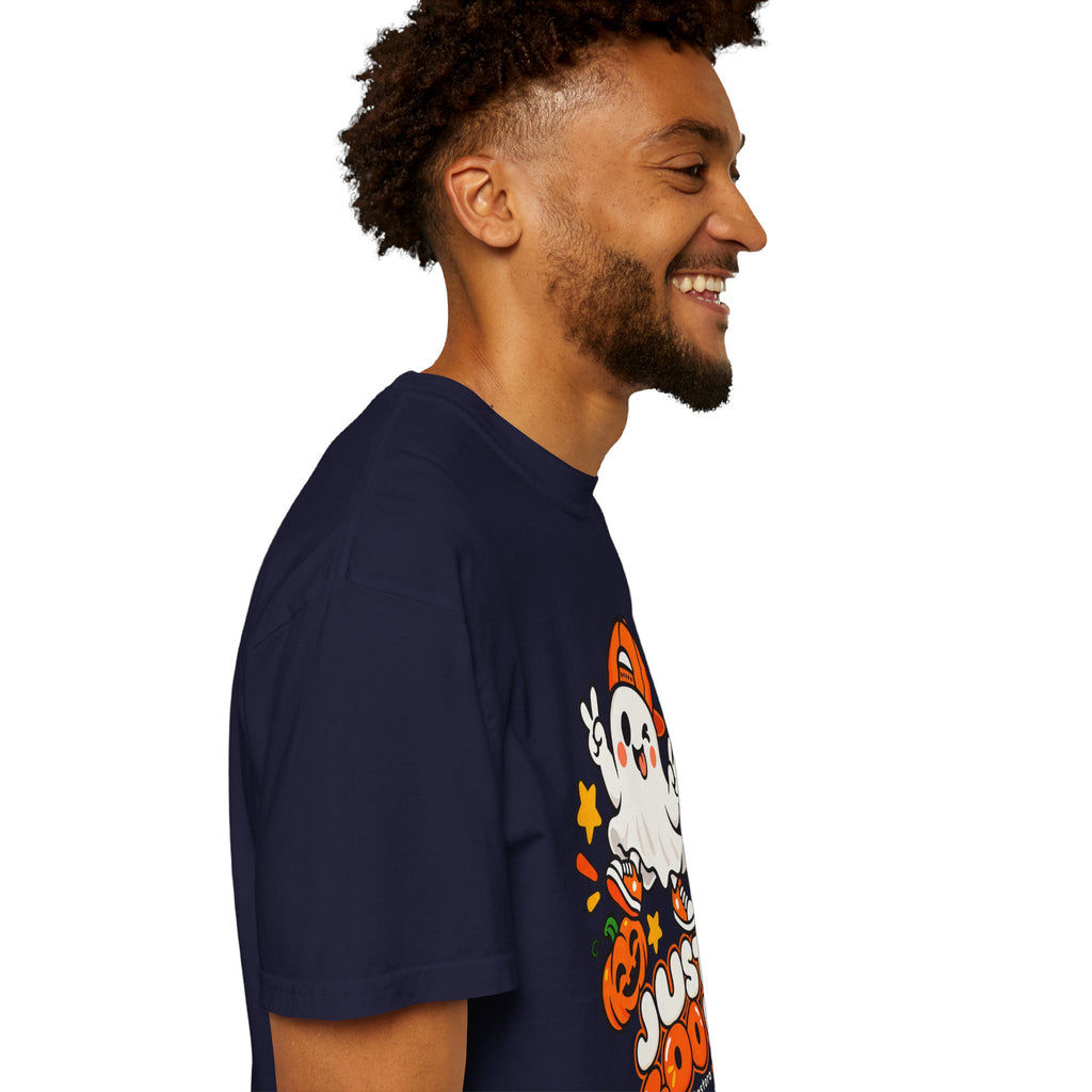 Just Boo It Halloween T-Shirt | Cute Skater Ghost Graphic Tee