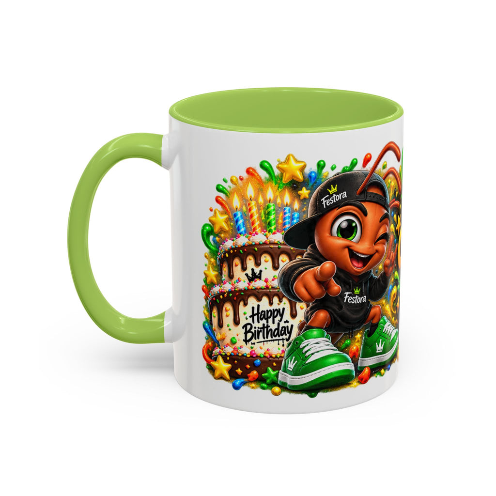 Festora Ant Birthday Mug – Cake Confetti Chaos Coffee Cup