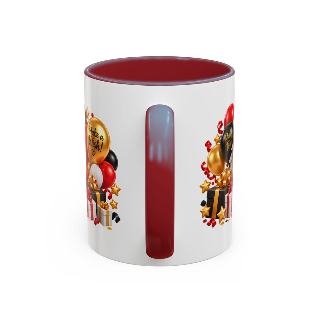 Happy Birthday Eagle Mug – Colorful 3D Birthday Gift – White Coffee Mug