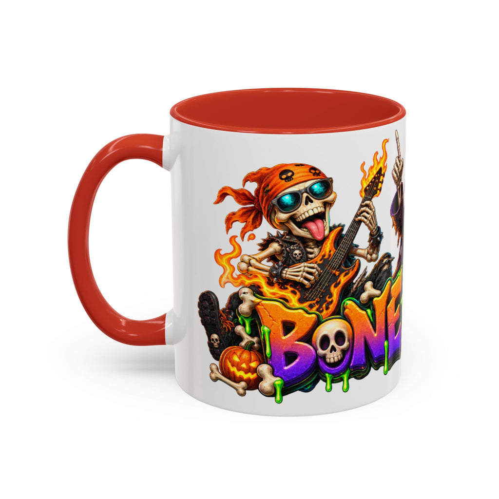 Bone to Be Wild Skeleton Crew Halloween White Mug