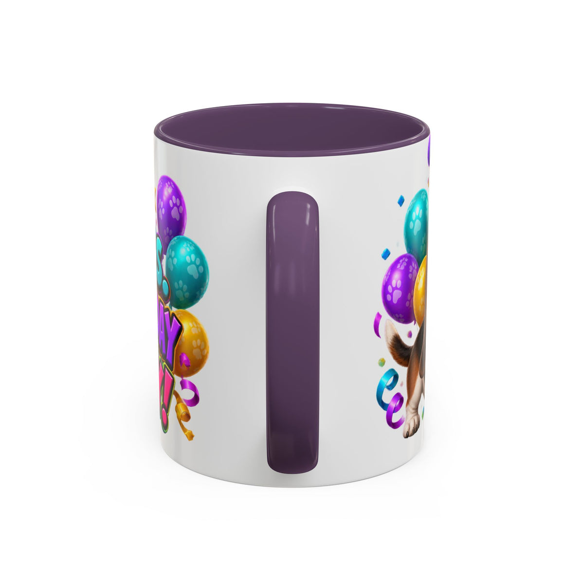 Short Legs Big Birthday Energy Basset Hound White Mug