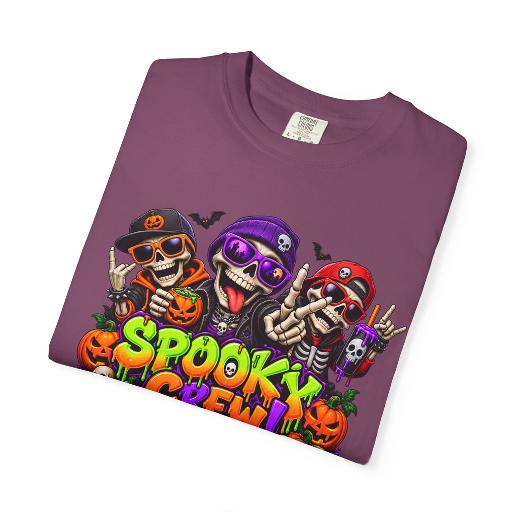Spooky Crew Halloween T-Shirt – Funny Skeleton Graphic Tee