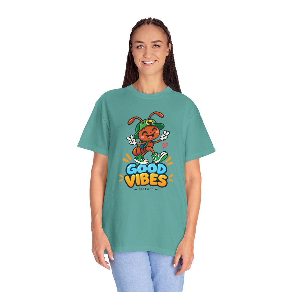 Good Vibes – Happy Ant Graphic T-Shirt