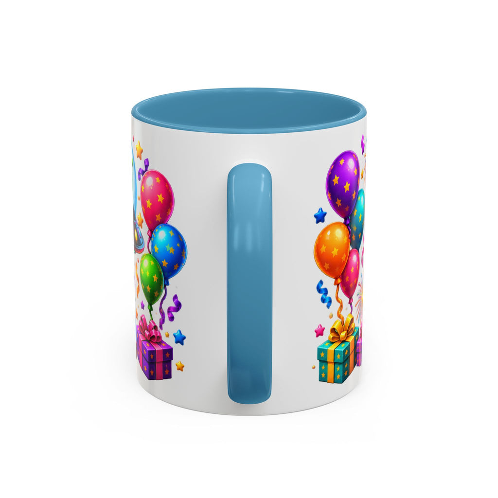 Happy Birthday Alien Coffee Mug — Colorful Galactic Birthday Wishes