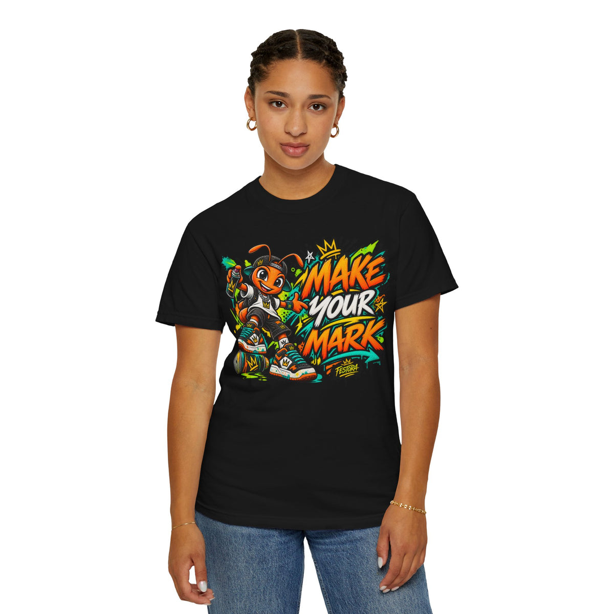 Make Your Mark  Graphic T-Shirt - Streetwear Ant Mascot Design