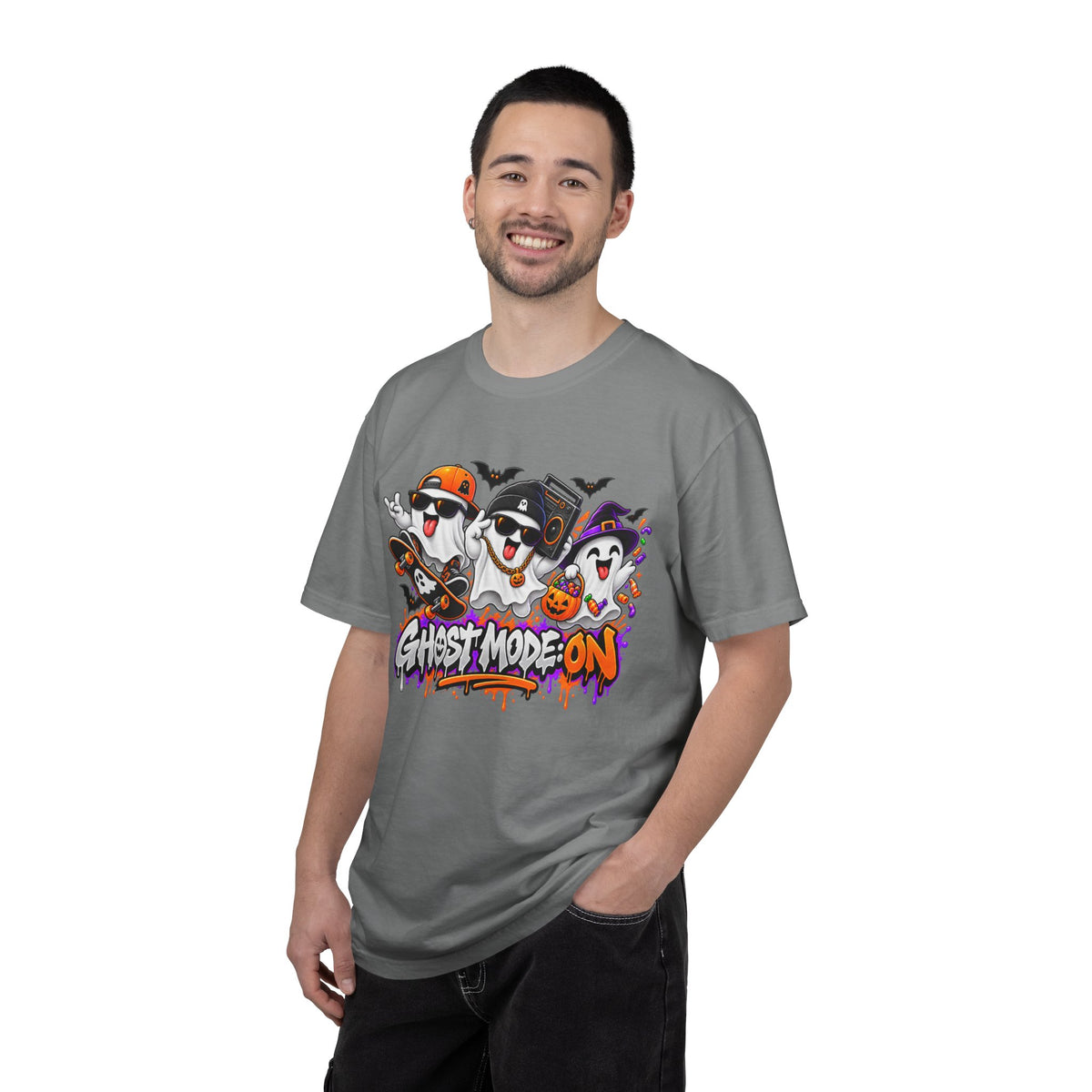 Ghost Mode: ON – Halloween Ghosts Graphic T-Shirt