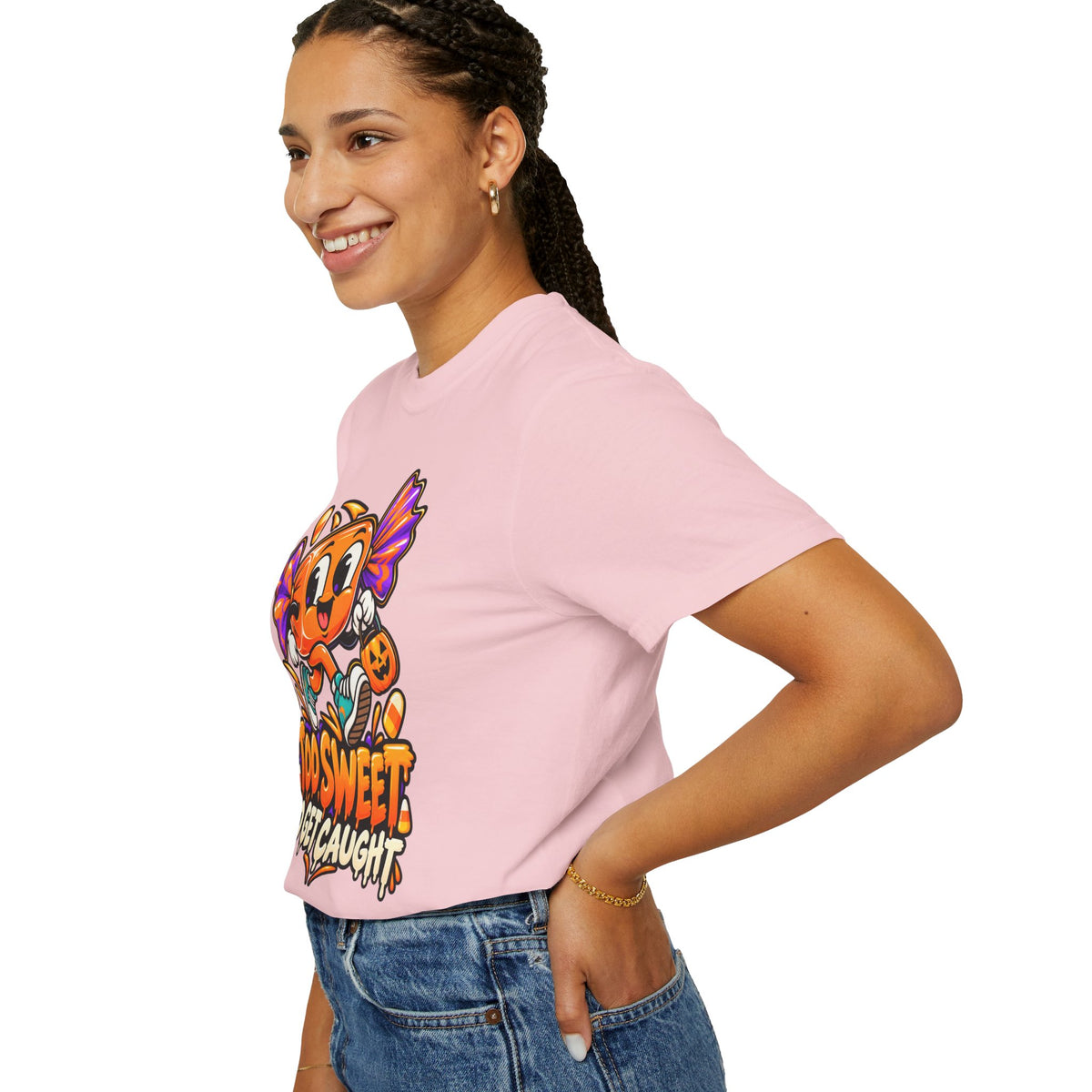 Too Sweet to Get Caught – Cute Halloween Candy T-Shirt