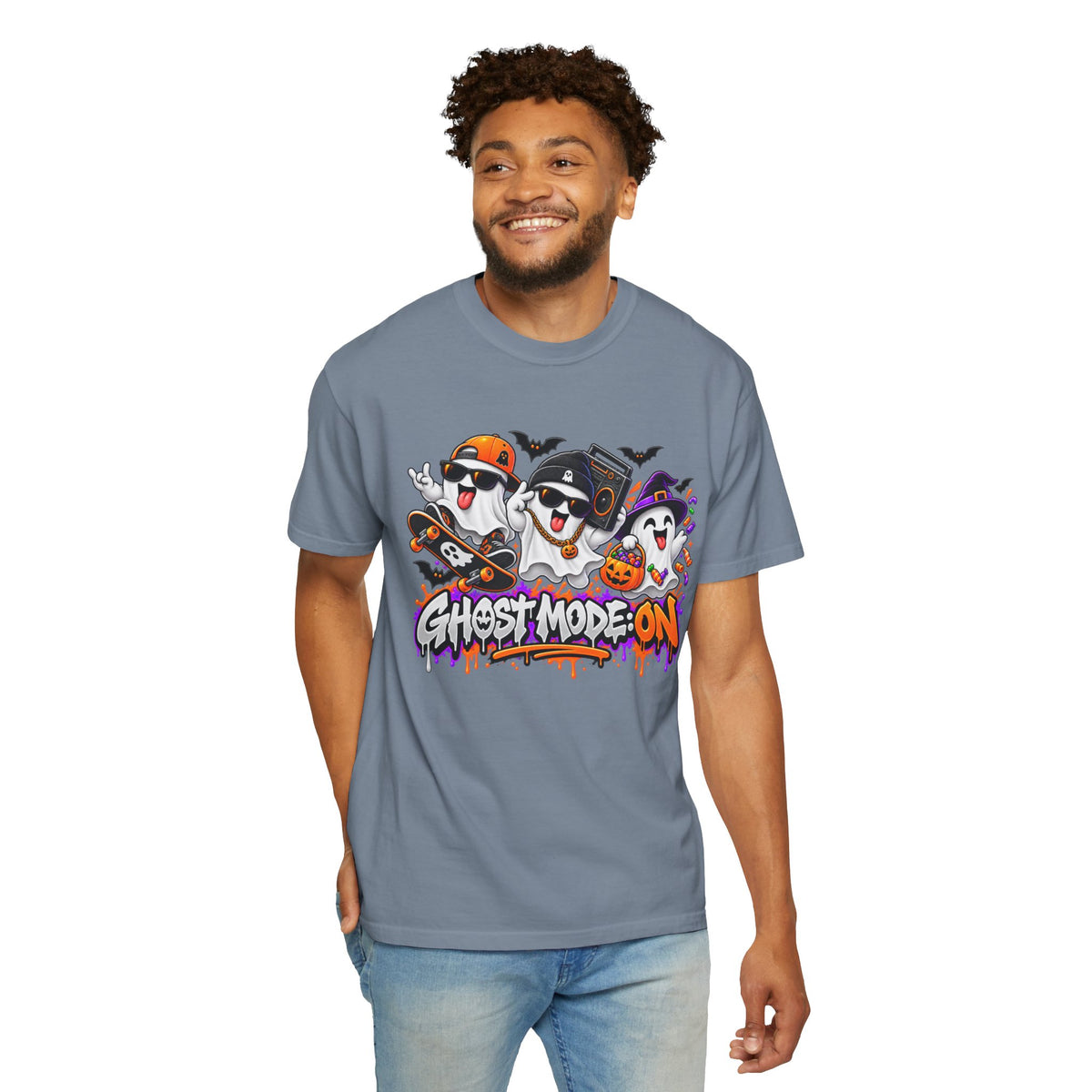 Ghost Mode: ON – Halloween Ghosts Graphic T-Shirt