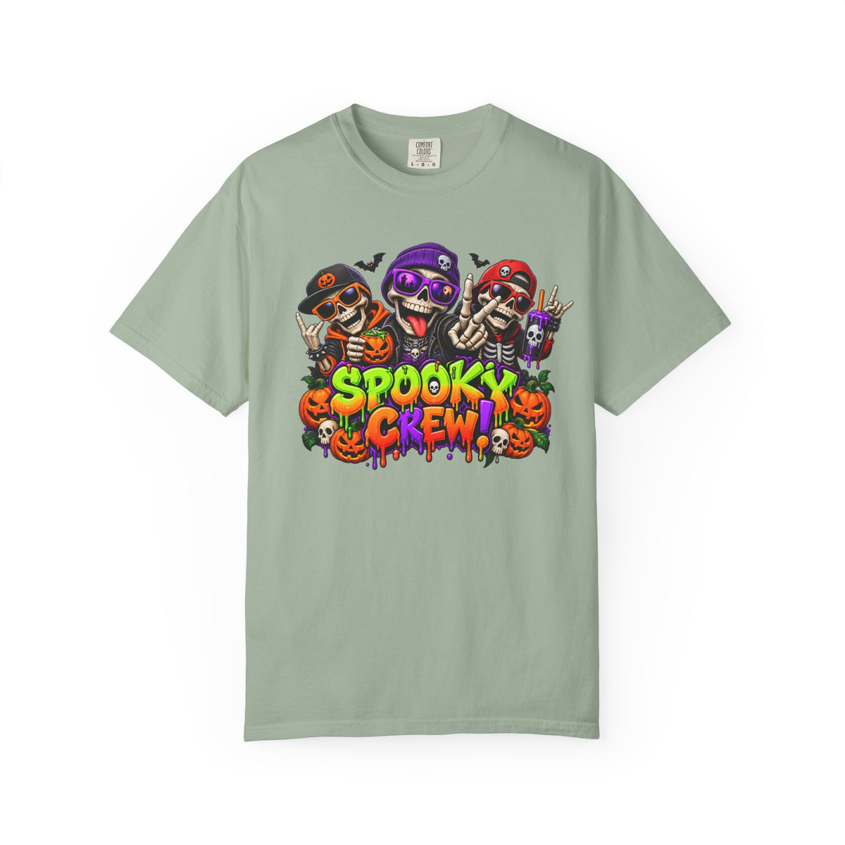 Spooky Crew Halloween T-Shirt – Funny Skeleton Graphic Tee
