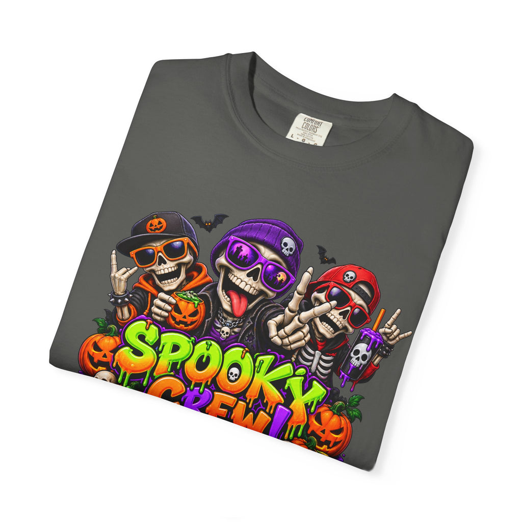 Spooky Crew Halloween T-Shirt – Funny Skeleton Graphic Tee
