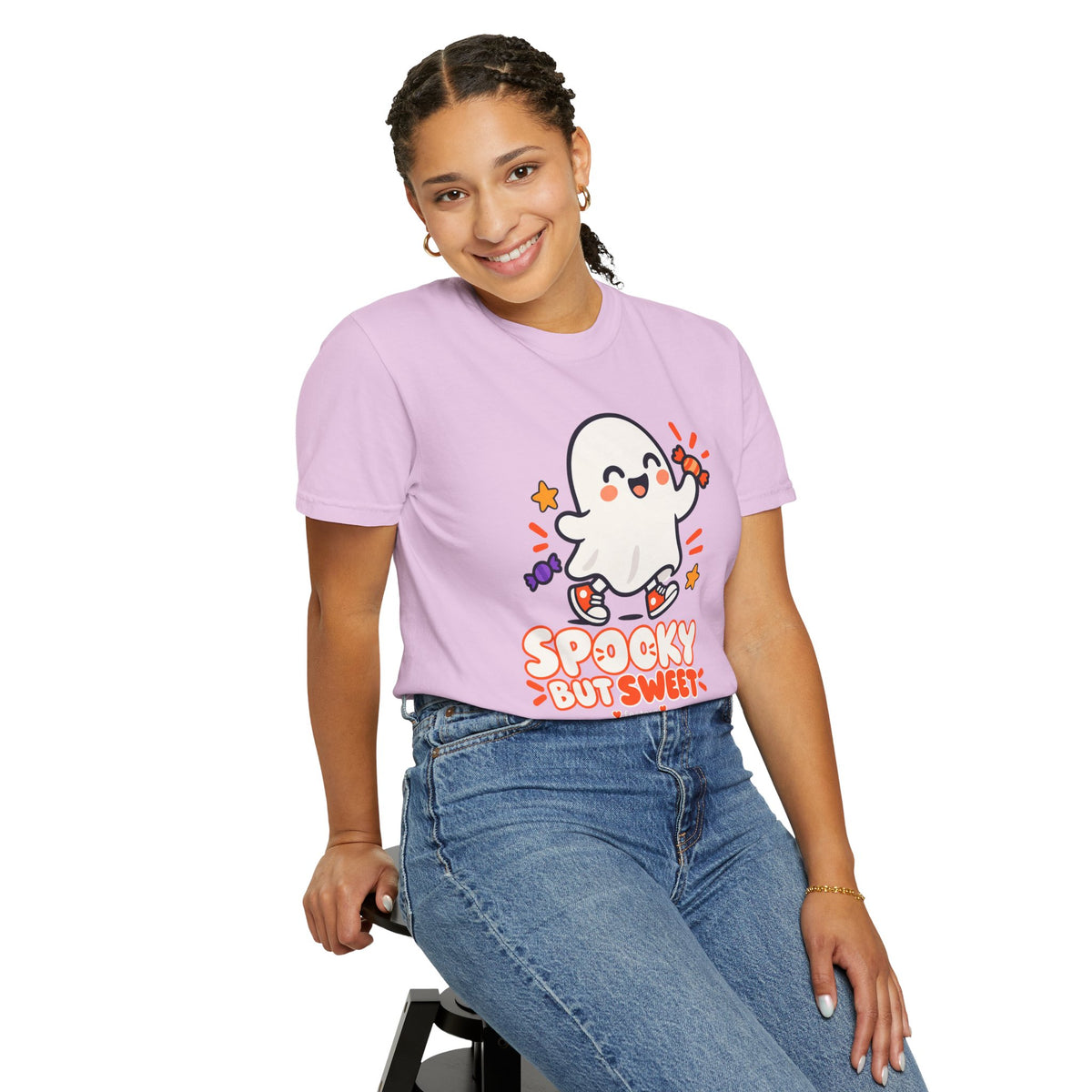 Spooky but Sweet Ghost T-Shirt | Cute Halloween Graphic Tee