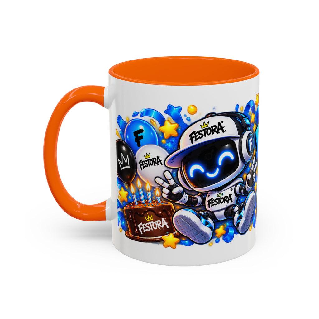 Festora Bot Birthday Mug – Birthday Mode Activated Robot Coffee Cup