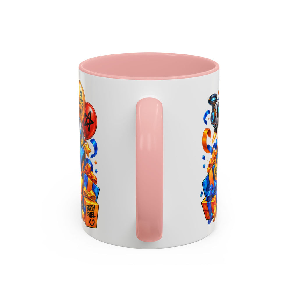 Festora Robot Birthday Mug – Birthday Mode Activated Coffee Cup