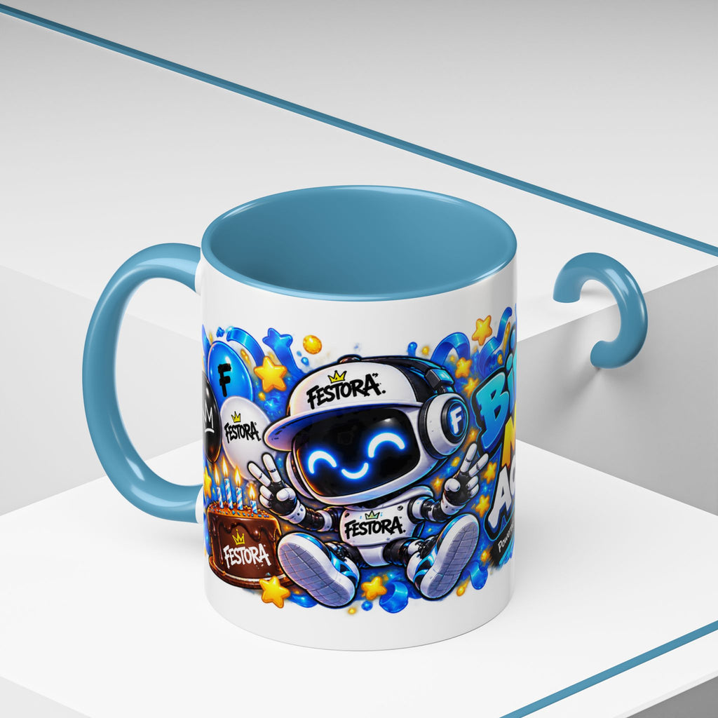 Festora Bot Birthday Mug – Birthday Mode Activated Robot Coffee Cup