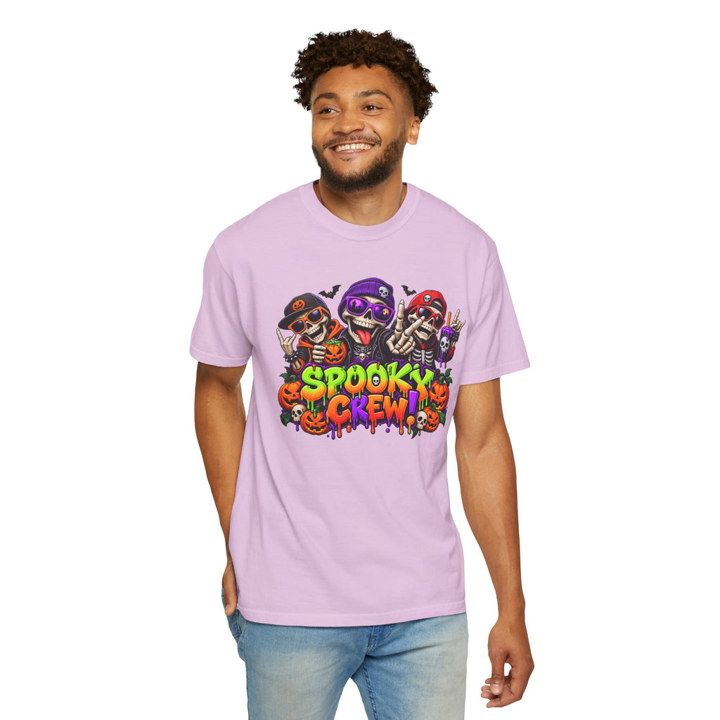 Spooky Crew Halloween T-Shirt – Funny Skeleton Graphic Tee