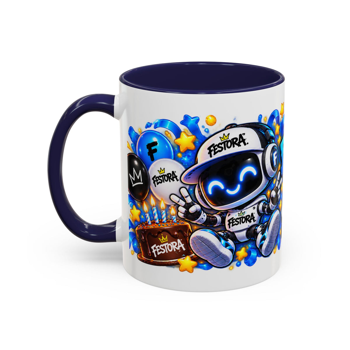 Festora Bot Birthday Mug – Birthday Mode Activated Robot Coffee Cup