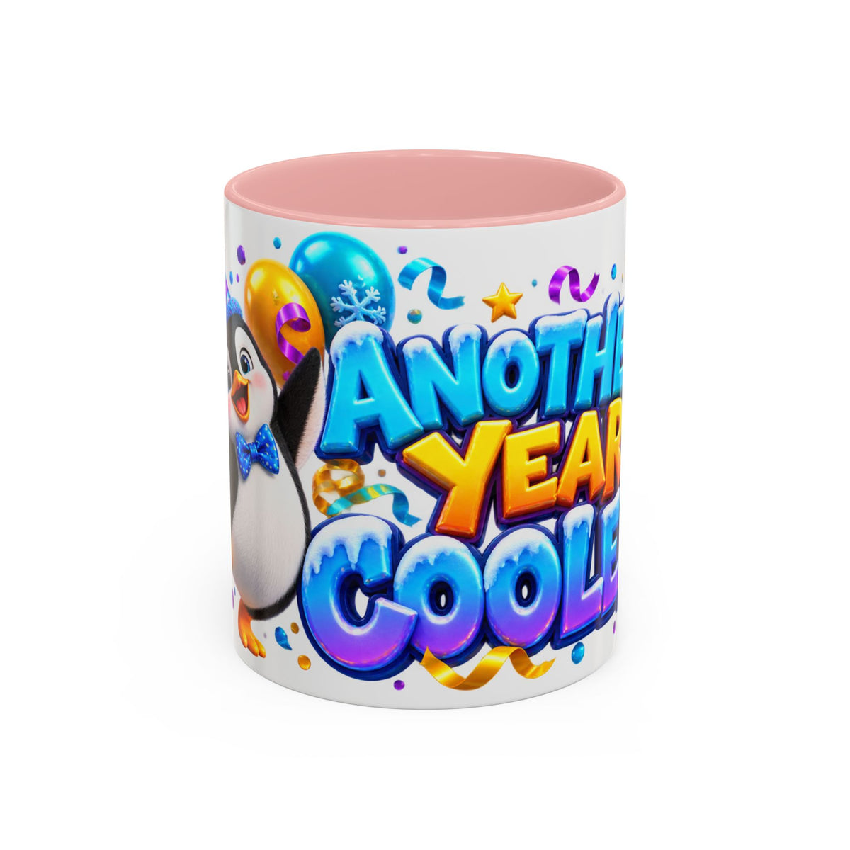 Another Year Cooler Penguin Birthday White Mug