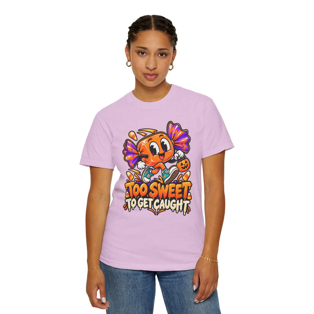 Too Sweet to Get Caught – Cute Halloween Candy T-Shirt