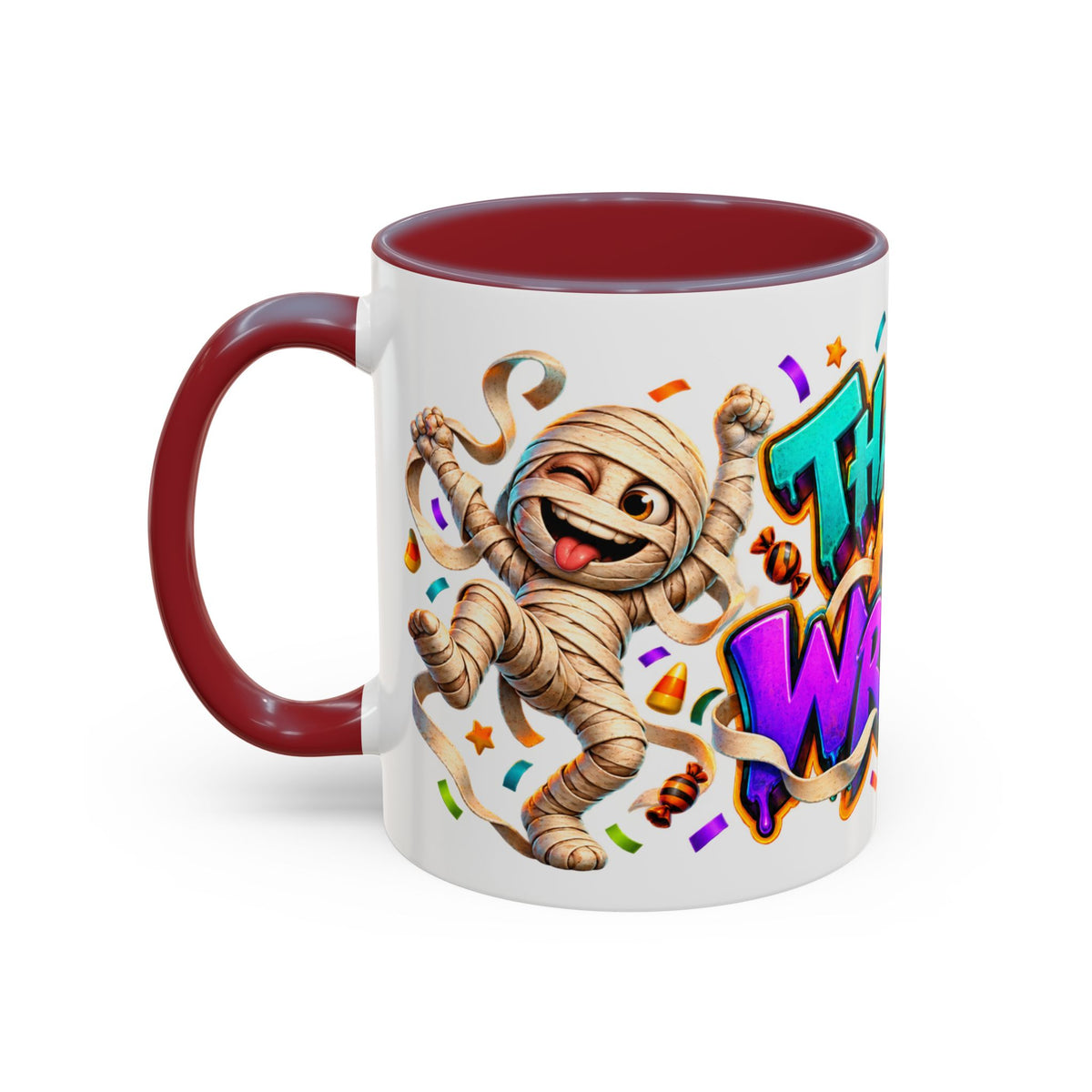 That’s a Wrap Funny Halloween Mummy Party White Mug