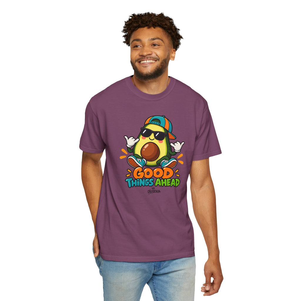 Good Things Ahead Avocado Graphic T-Shirt | Festora Everyday