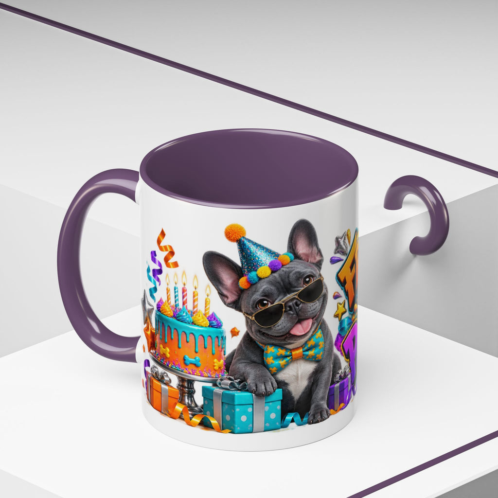 Frenchie Mode Party On French Bulldog Birthday White Mug