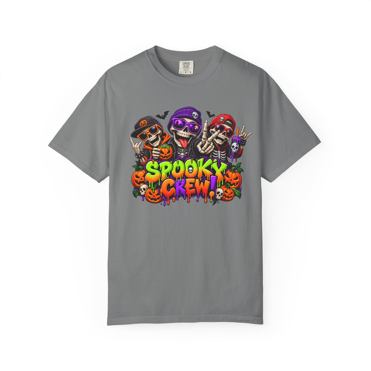 Spooky Crew Halloween T-Shirt – Funny Skeleton Graphic Tee