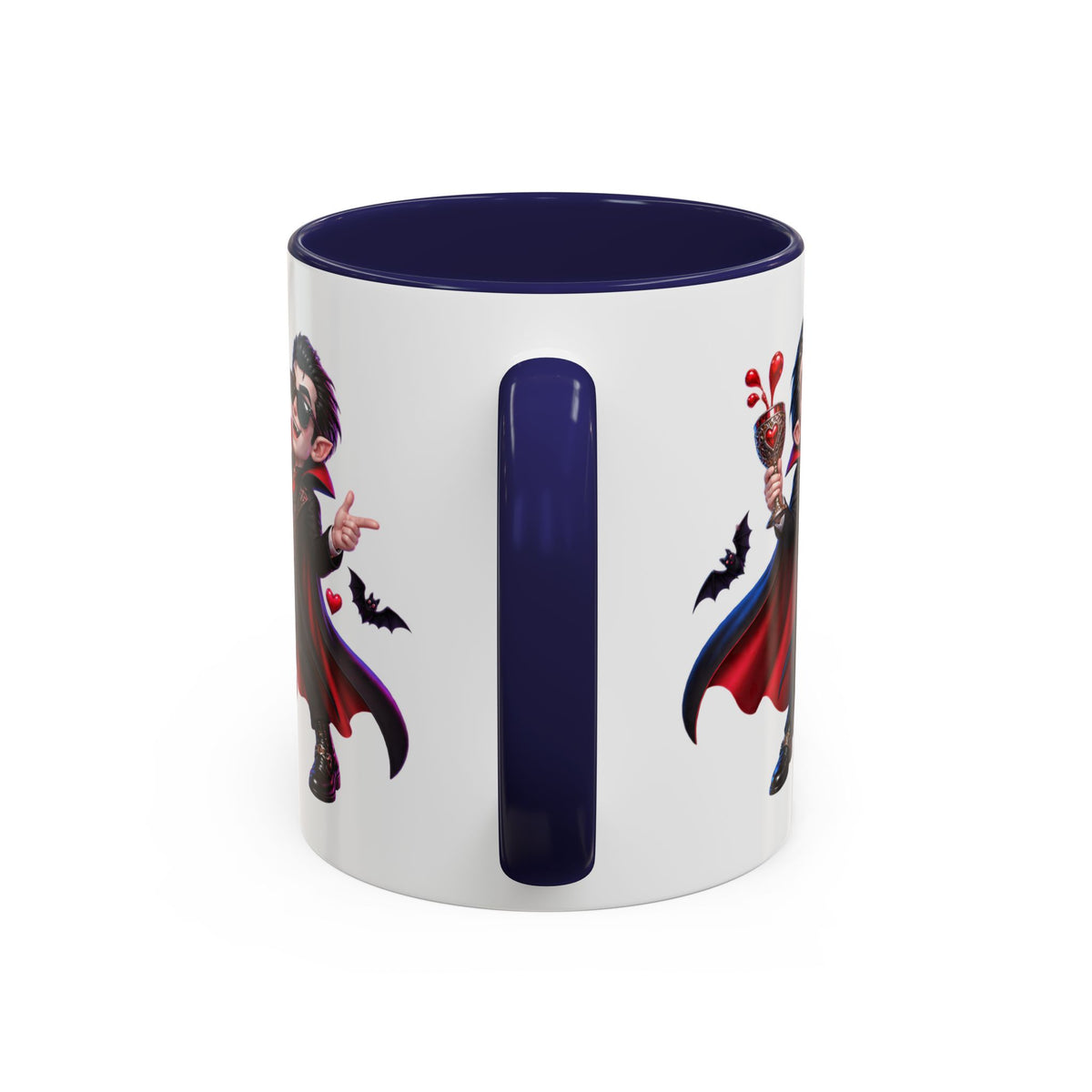 Love at First Bite Funny Vampire Halloween White Mug