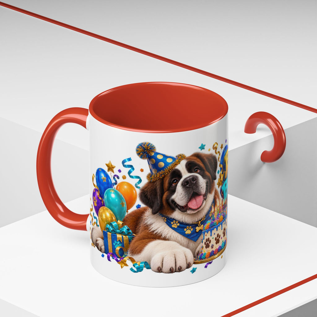 Big Dog Big Wishes Saint Bernard Birthday White Mug
